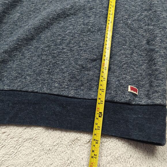 Levi's Fleece Lined Sweater Men's M Grey Preppy Minimalist Basic Plain - Picture 5 of 5